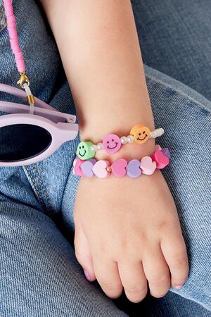 Kids - pearl smiley bracelet - Mother-Daughter collection Multi Pearls h5 Picture2